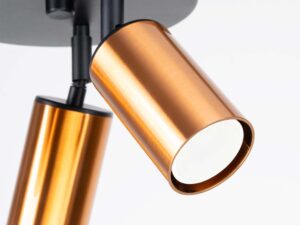 miniaturka Plafon WIMEX 3P czarny/miedź nowoczesny