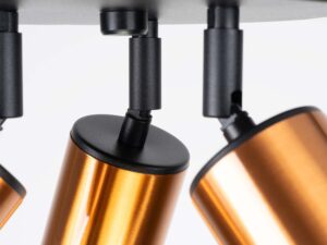 miniaturka Plafon WIMEX 3P czarny/miedź nowoczesny