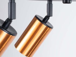 miniaturka Plafon WIMEX 4 czarny/miedź LED