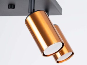 miniaturka Plafon WIMEX 4 czarny/miedź LED