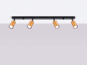 miniaturka Plafon WIMEX 4L czarny/miedź designerski