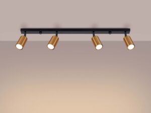 miniaturka Plafon WIMEX 4L czarny/miedź designerski