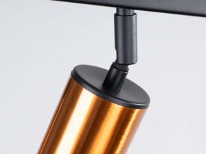 miniaturka Plafon WIMEX 4L czarny/miedź designerski