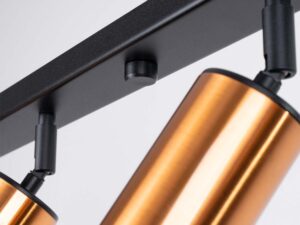 miniaturka Plafon WIMEX 6L czarny/miedź elegancki