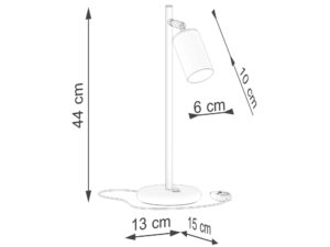 miniaturka Lampa biurkowa WIMEX czarna/miedź nowoczesna