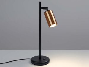 miniaturka Lampa biurkowa WIMEX czarna/miedź nowoczesna