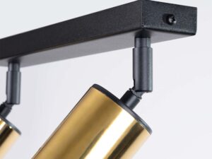 miniaturka Plafon WIMEX 2 czarny/złoty elegancki