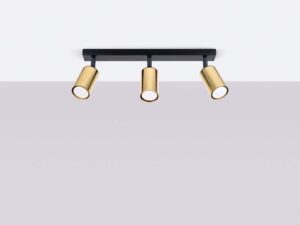 miniaturka Plafon WIMEX 3 czarny/złoty designerski