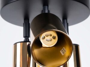 miniaturka Plafon WIMEX 3P czarny/złoty glamour