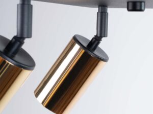 miniaturka Plafon WIMEX 4 czarny/złoty nowoczesny