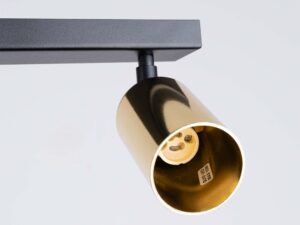 miniaturka Plafon WIMEX 4L czarny/złoty designerski