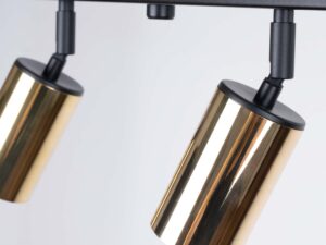 miniaturka Plafon WIMEX 4L czarny/złoty designerski