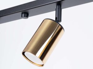 miniaturka Plafon WIMEX 4L czarny/złoty designerski