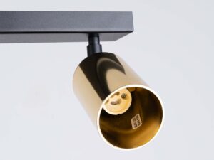 miniaturka Plafon WIMEX 6L czarny/złoty elegancki