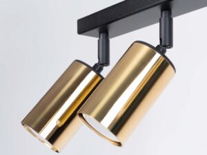 miniaturka Plafon WIMEX 6L czarny/złoty elegancki