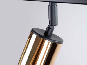 miniaturka Plafon WIMEX 6L czarny/złoty elegancki