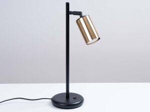 miniaturka Lampa biurkowa WIMEX czarna/złota nowoczesna