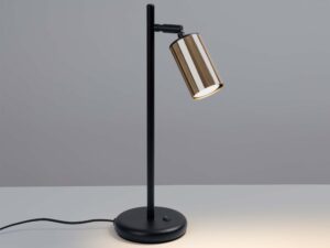 miniaturka Lampa biurkowa WIMEX czarna/złota nowoczesna