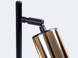 miniaturka Lampa biurkowa WIMEX czarna/złota nowoczesna