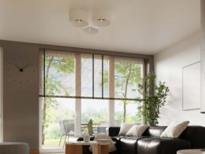 miniaturka Plafon TELOS biały i jasny brąz skandynawski