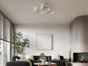 miniaturka Plafon TELOS biały i jasny brąz skandynawski