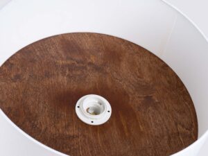 miniaturka Plafon TELOS biały i ciemny brąz drewniany