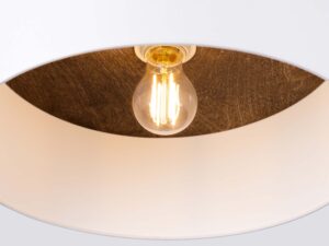 miniaturka Plafon TELOS biały i ciemny brąz drewniany