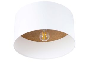 Plafon TELOS biały i jasny brąz skandynawski