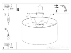 miniaturka Plafon TELOS biały i jasny brąz skandynawski