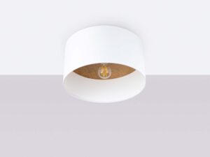 miniaturka Plafon TELOS biały i jasny brąz skandynawski