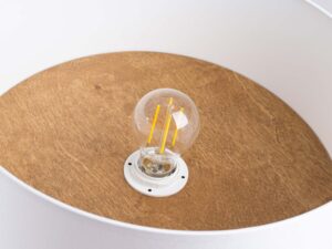 miniaturka Plafon TELOS biały i jasny brąz skandynawski