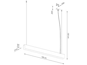 miniaturka Lampa wisząca SPARQ czarna loftowa