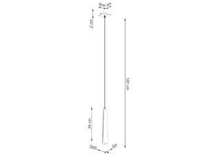 miniaturka Lampa wisząca PRISMA 1 biała geometryczna