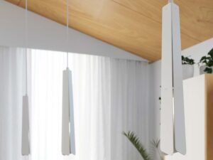 miniaturka Lampa wisząca PRISMA 1 biała geometryczna