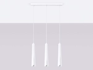 miniaturka Lampa wisząca PRISMA 3L biała elegancka