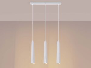 miniaturka Lampa wisząca PRISMA 3L biała elegancka