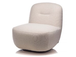 miniaturka Fotel tapicerowany ergonomiczny z drewnem Lilac