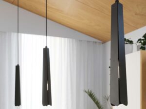 miniaturka Lampa wisząca PRISMA 3L czarna nowoczesna