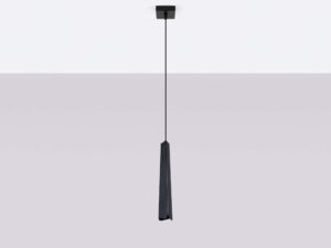 miniaturka Lampa wisząca PRISMA 1 czarna geometryczna