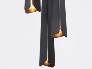 miniaturka Lampa wisząca PRISMA 3P czarna designerska