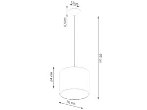 miniaturka Lampa wisząca NOVARA 30 czarna loftowa