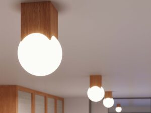 miniaturka Plafon SOLIN z naturalnego drewna sufitowy