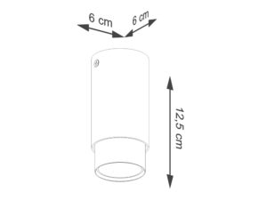 miniaturka Plafon NERI 12,5 czarny/chrom nowoczesny LED