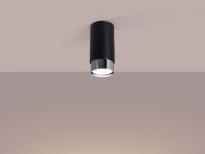 miniaturka Plafon NERI 12,5 czarny/chrom nowoczesny LED