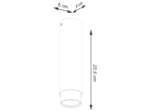 miniaturka Plafon NERI 22,5 czarny/chrom designerski