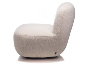 miniaturka Fotel tapicerowany ergonomiczny z drewnem Lilac