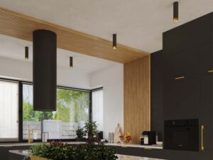 miniaturka Plafon NERI 12,5 czarny/złoty elegancki