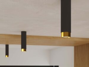 miniaturka Plafon NERI 12,5 czarny/złoty elegancki