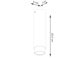 miniaturka Plafon NERI 22,5 czarny/złoty glamour