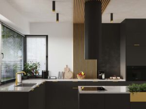 miniaturka Plafon NERI 22,5 czarny/złoty glamour